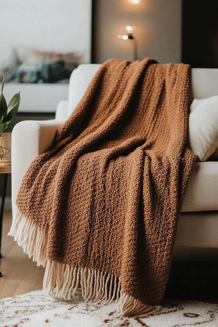 Mocha Cozy Throw