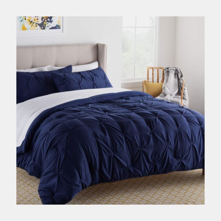 Royal Blue Plush Comforter